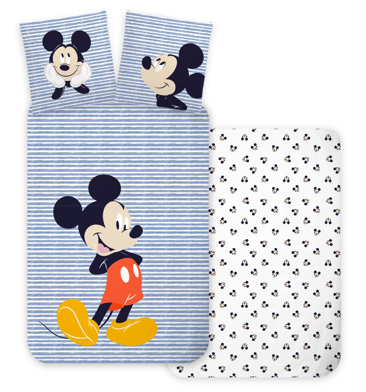 Obliečky do postieľky 100x135 + 40x60 Mickey Mouse