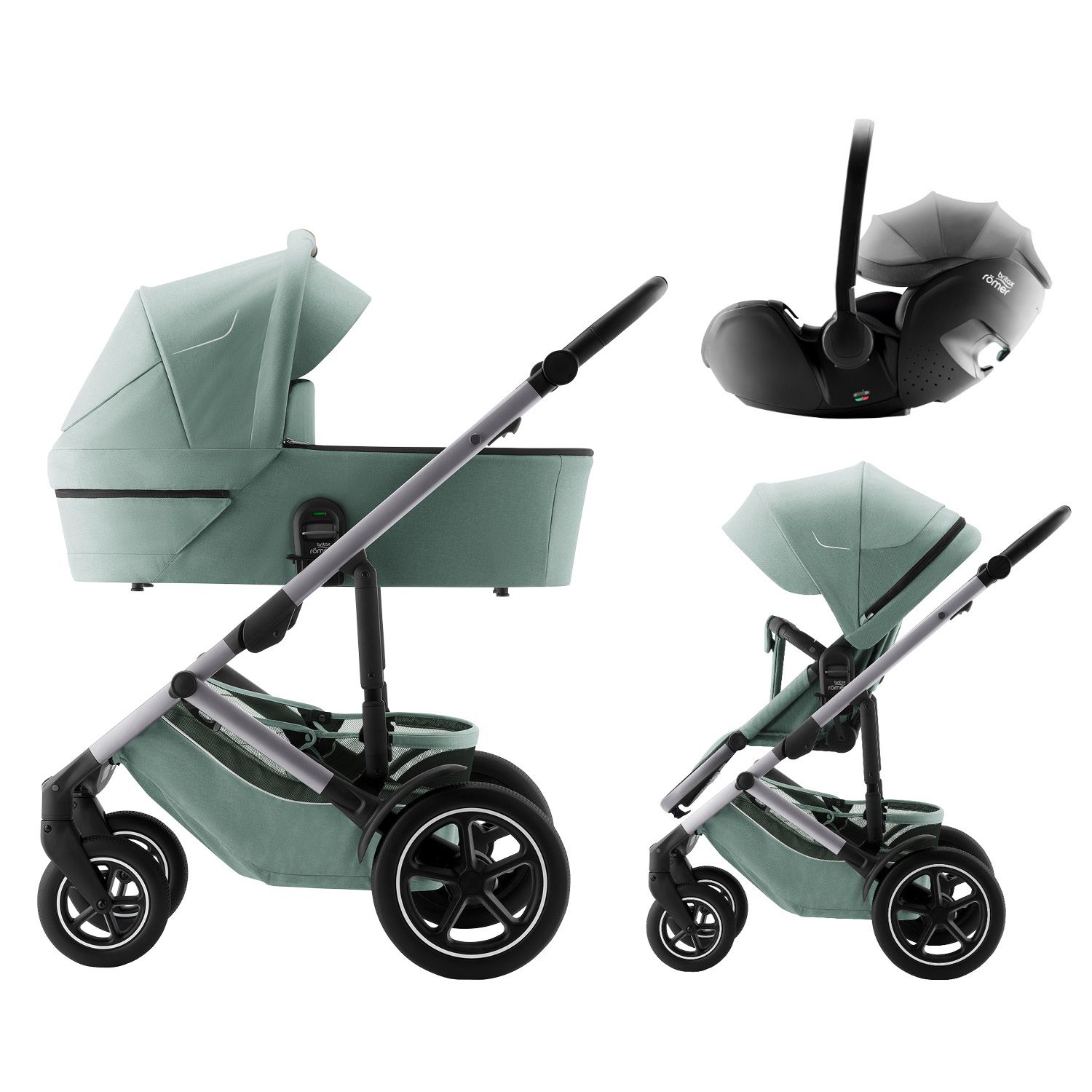 Britax Römer Smile 5Z + Vanička + autosedačka Baby-Safe PRO Style 3v1