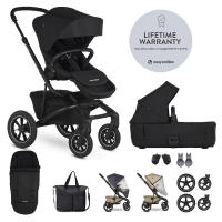 EASYWALKER Kočík kombinovaný Jimmey XXL AIR + RWS Pepper Black