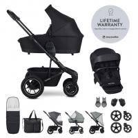 EASYWALKER Kočík kombinovaný Harvey⁵ AIR XXL SET Midnight Black