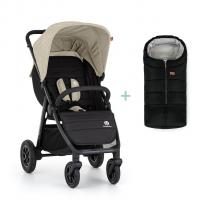 PETITE&MARS Kočík športový Airwalk2 + PETITE&MARS fusak Jibot ZADARMO Sahara Beige