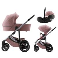 Britax Römer Smile 5Z + Vanička + autosedačka Baby-Safe PRO Style 3v1 Dusty Rose