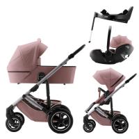 Britax Römer Smile 5Z + Vanička + autosedačka Baby-Safe PRO Style + Vario Base 5Z 4v1 Dusty Rose